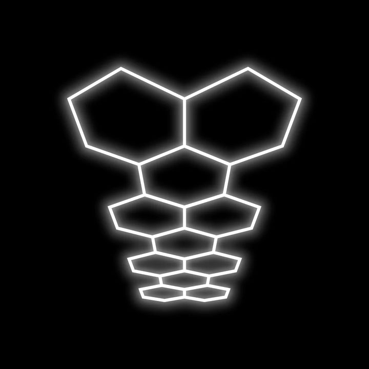 Hexagon Lighting 11 Grid Long System - Large