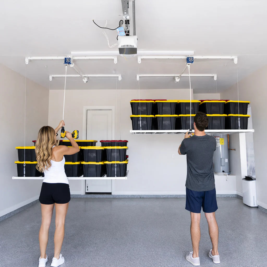 Retractable Ceiling Storage Rack - Ultra Heavy Duty