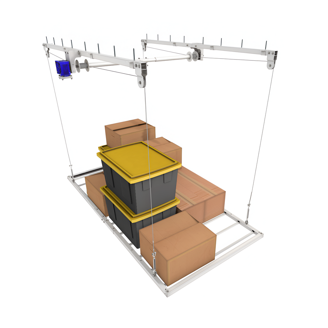 Remote Controlled Retractable Ceiling Storage Rack - Ultra Heavy Duty ...
