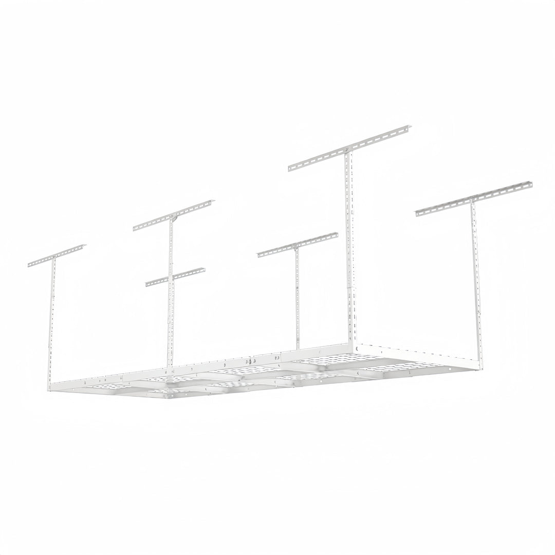 Garage Ceiling Storage Rack - White