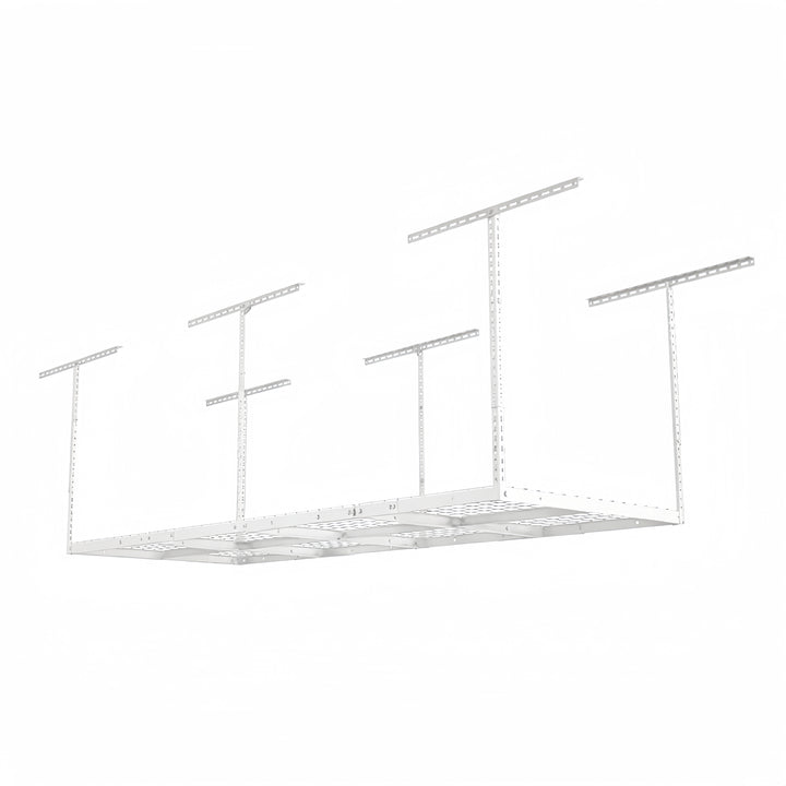 Garage Ceiling Storage Rack - White