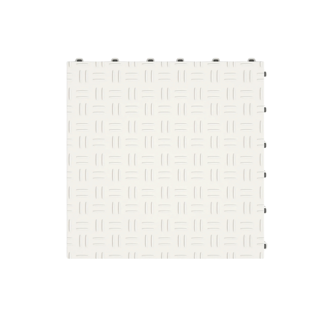 DiamondTile Garage Floor Tile - Arctic White