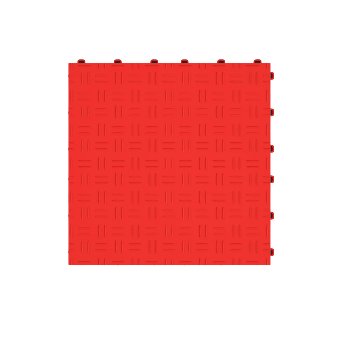 DiamondTile Garage Floor Tile - Racing Red