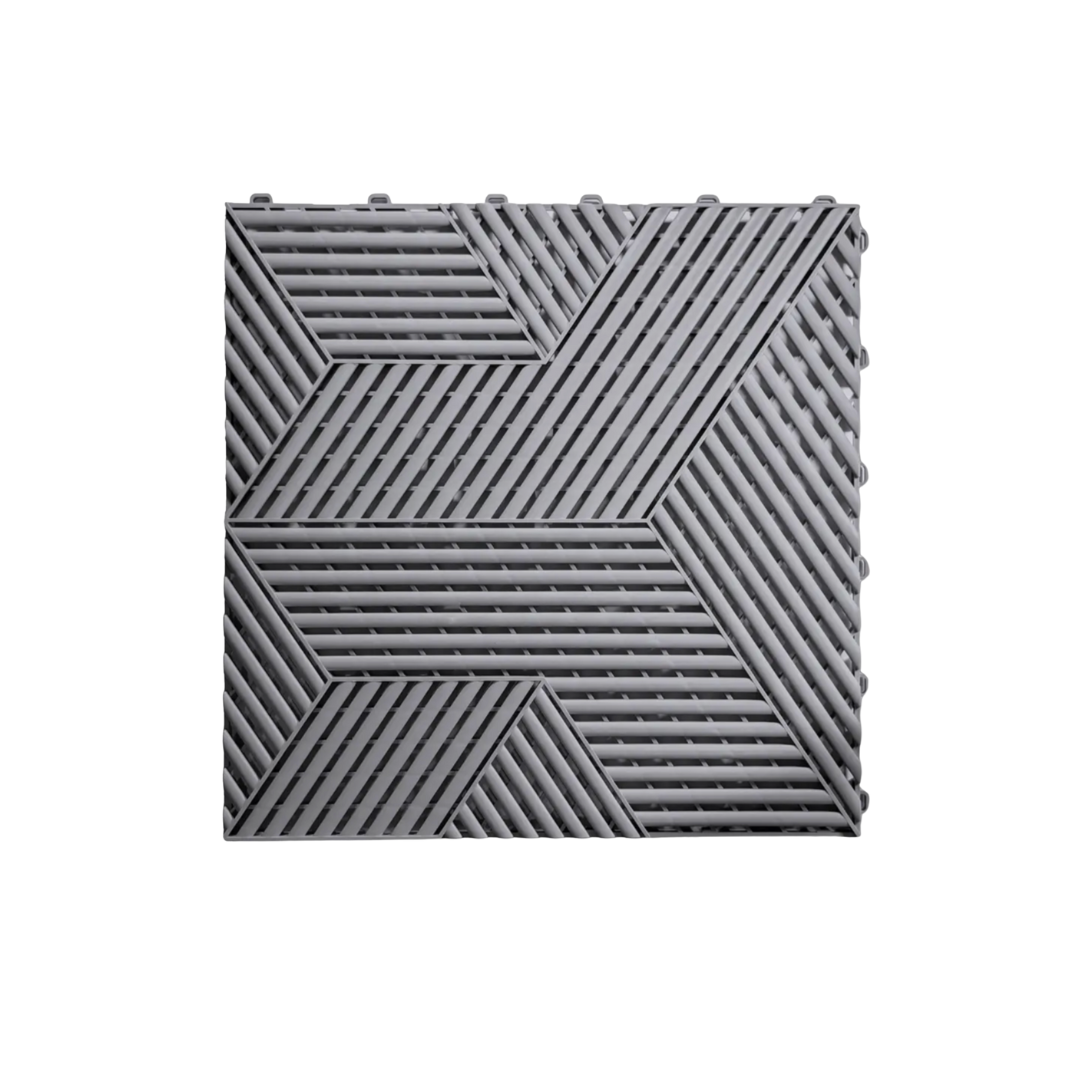 SquaredTile Garage Floor Tile - Steel Grey