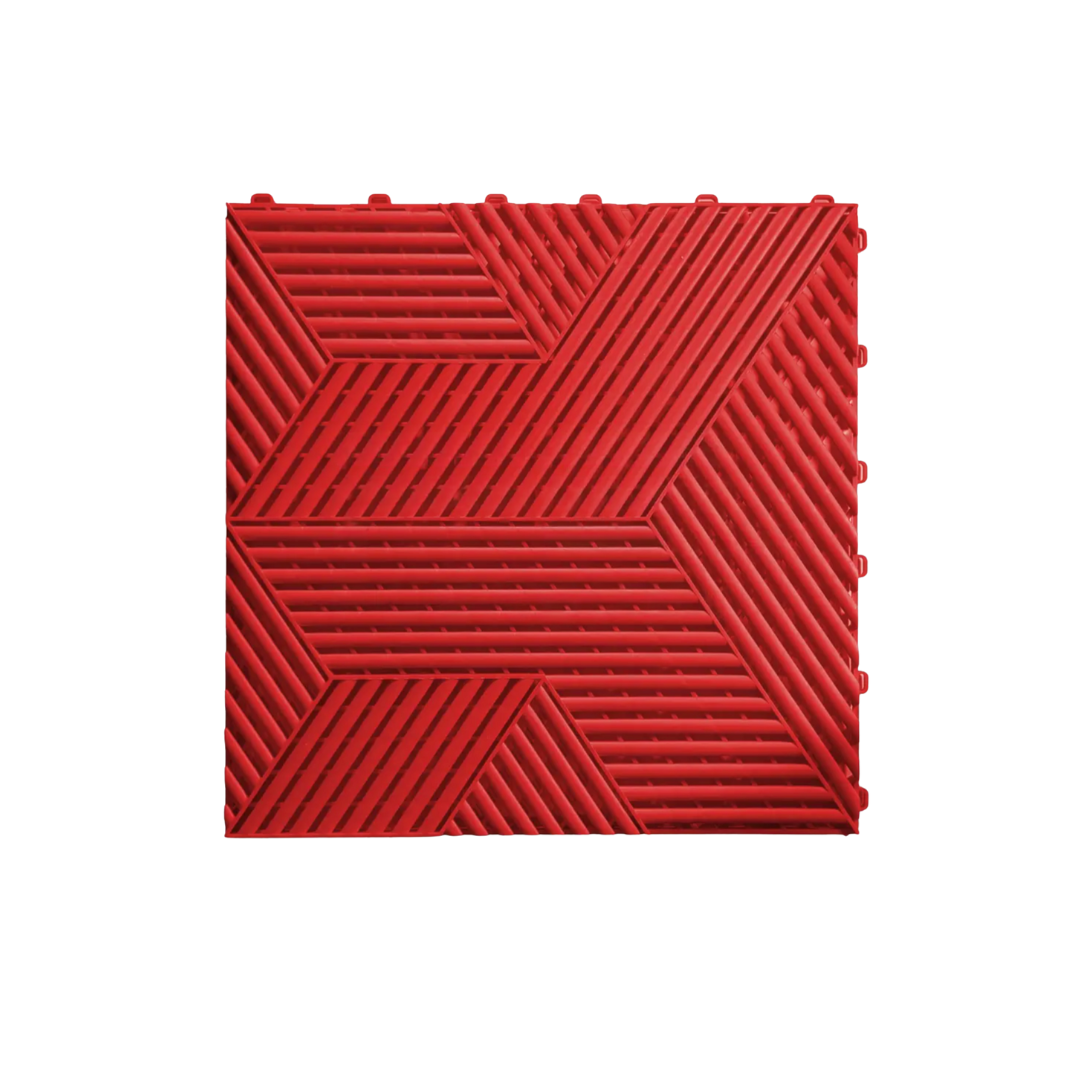 SquaredTile Garage Floor Tile - Racing Red