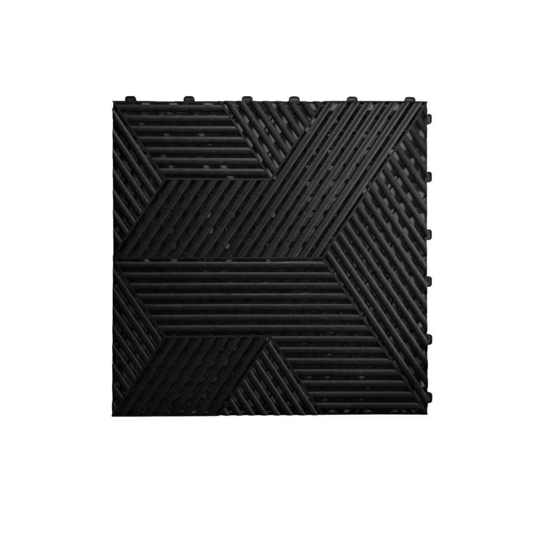 SquaredTile Garage Floor Tile - Jet Black
