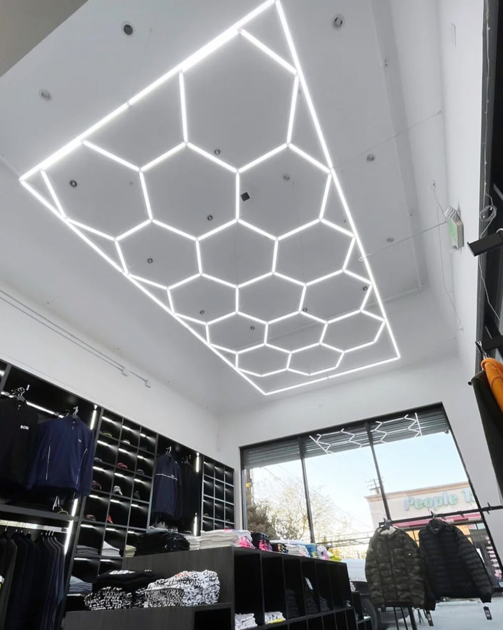 Hexagon Lighting 15 Grid System (with border) - Regular