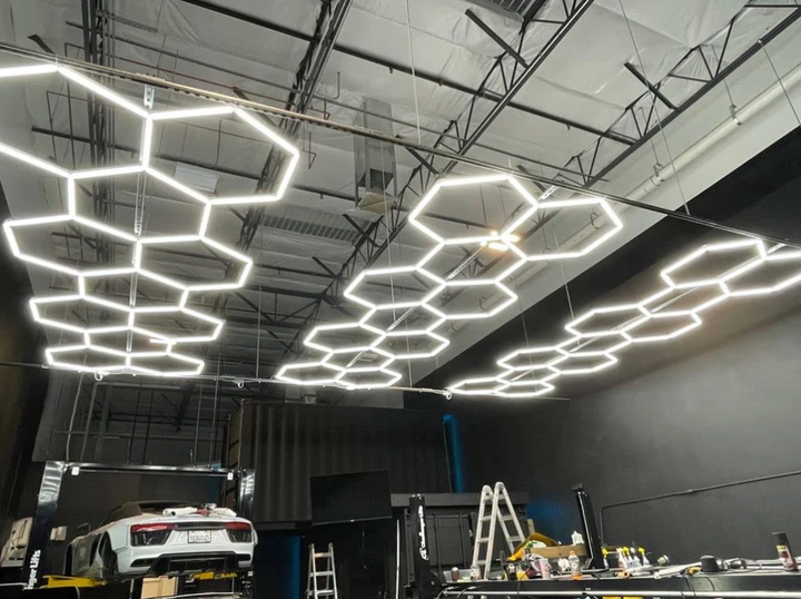 Hexagon Lighting 11 Grid Long System - Large