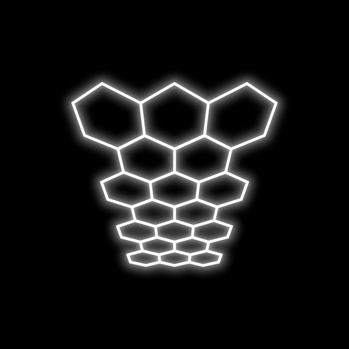 Hexagon Lighting 18 Grid System - Regular