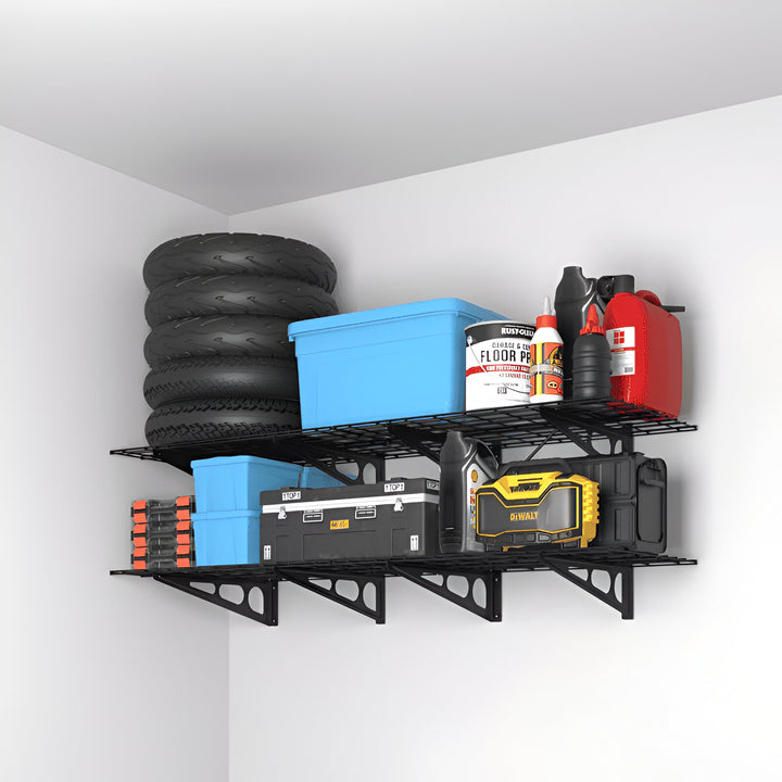 Wall Mounted Garage Shelving - Large
