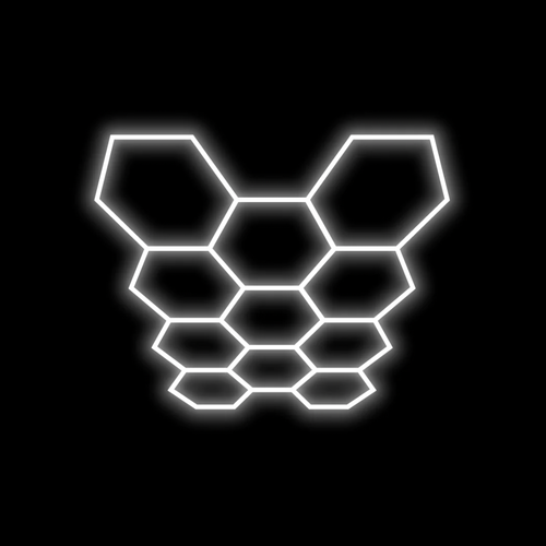 Hexagon Lighting 11 Grid System - Large