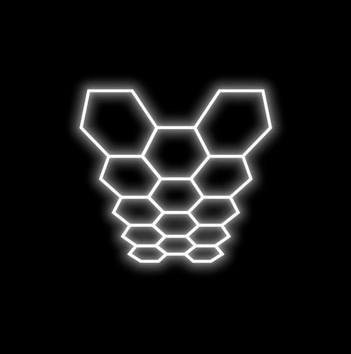 Hexagon Lighting 14 Grid System - Regular