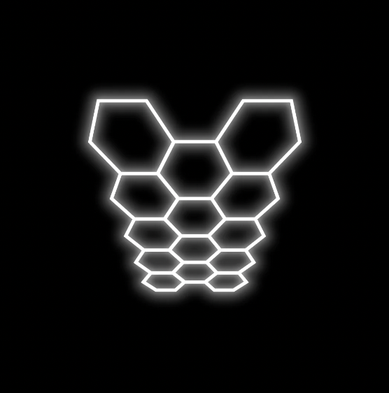 Hexagon Lighting 14 Grid System - Regular