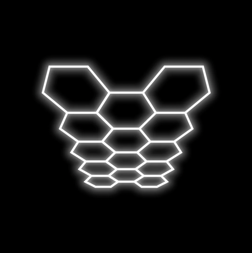 Hexagon Lighting 14 Grid System - Large