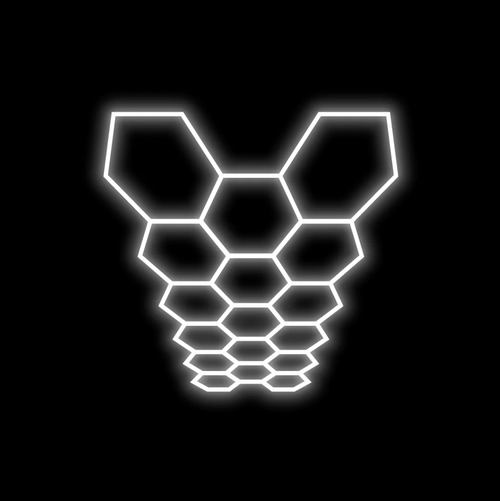 Hexagon Lighting 17 Grid System - Large