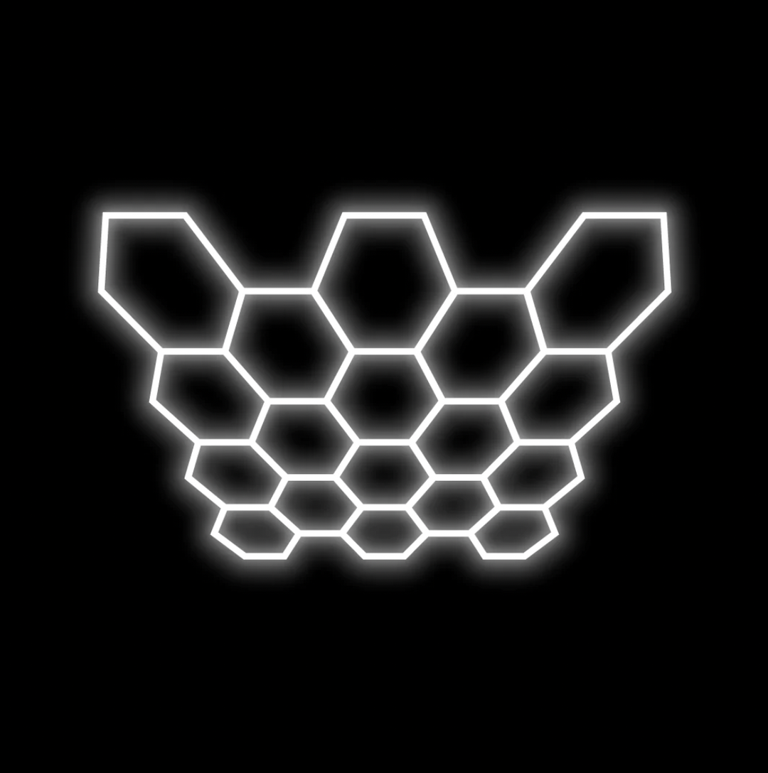 Hexagon Lighting 18 Grid System - Large