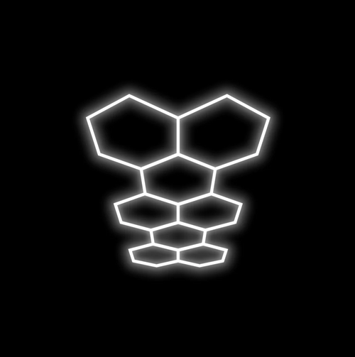 Hexagon Lighting 8 Grid Long System - Regular