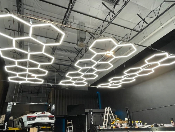 Hexagon Lighting 11 Grid Long System Large Connect Flooring