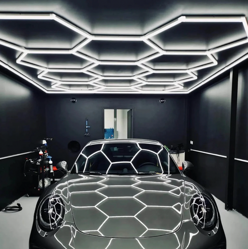 Hexagon Lighting 11 Grid System (with border) - Large