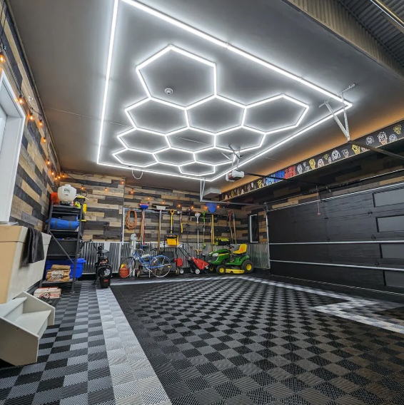 Hexagon Lighting 11 Grid System with border Large Connect